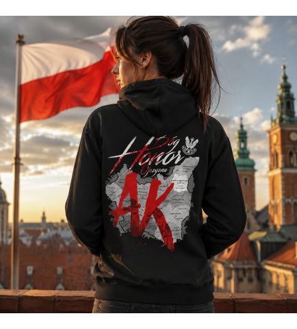Damska bluza z kapturem- AK